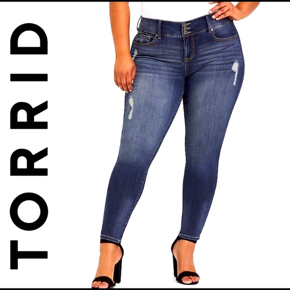 torrid Denim - Torrid Distressed Jegging Jeans